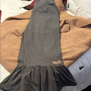 Matilda Jane Charcoal Cropped Pants with Ruffle Hem